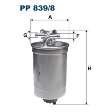 Filtron Üzemanyagszűrő FILTRON PP 839/8 üzemanyagszűrő