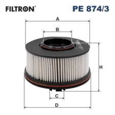 Filtron Üzemanyagszűrő PE 874/3 autóalkatrész