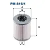 Filtron Üzemanyagszűrő PM 816/1