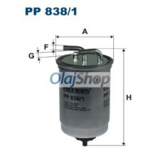 Filtron Üzemanyagszűrő (PP 838/1) üzemanyagszűrő