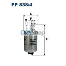 Filtron Üzemanyagszűrő (PP 838/4) üzemanyagszűrő