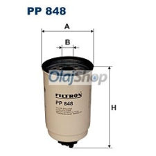 Filtron Üzemanyagszűrő (PP 848) üzemanyagszűrő
