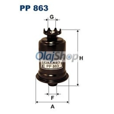 Filtron Üzemanyagszűrő (PP 863) üzemanyagszűrő