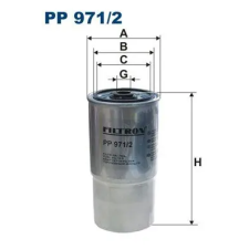 Filtron Üzemanyagszűrő PP 971/2 autóalkatrész