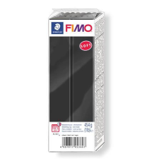  FIMO Gyurma, 454 g, égethető, FIMO &quot;Soft&quot;, fekete süthető gyurma