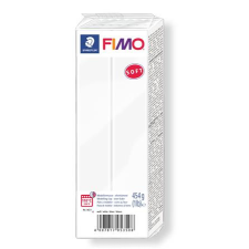 FIMO Gyurma, 454 g, égethető, FIMO Soft , fehér süthető gyurma