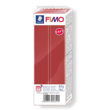 FIMO Gyurma, 454 g, égethető, "Soft", karácsonypiros (FM80212) (FM80212) süthető gyurma