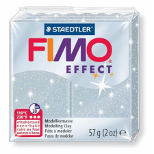 FIMO Gyurma, 57 g, égethető, FIMO &quot;Effect&quot;, csillámos ezüst süthető gyurma
