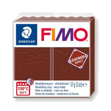 FIMO Gyurma, 57 g, égethető, " Leather Effect", dió süthető gyurma