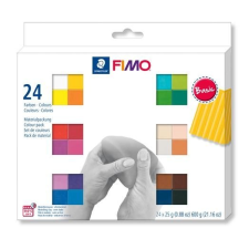 FIMO Gyurma, készlet, 24x25g, égethető, FIMO "Soft Basic", 24 különböző szín gyurma