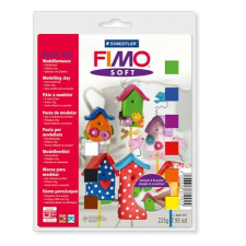 FIMO Gyurma készlet, 9x25 g, égethető, FIMO &quot;Soft Basic&quot;, 9 különböző szín süthető gyurma