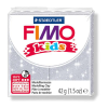 FIMO Kids süthető gyurma, 42 g - glitter ezüst (8030-812)