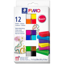 FIMO Soft Colour Pack süthető gyurma készlet, 12x25 g - Basic Colours gyurma