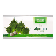 Finclub Alermin gums, gyógynövényes rágógumi szénanáthára, allergiára vitamin és táplálékkiegészítő
