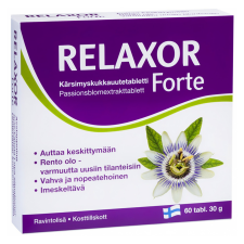 Finclub Relaxor Forte nyugtató, altató hatású Golgotavirág kivonat vitamin és táplálékkiegészítő