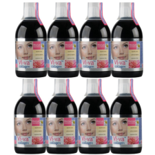 Finclub Vi-va HA kollagén hialuronsavval 8 db-os csomag (8x500 ml) vitamin és táplálékkiegészítő