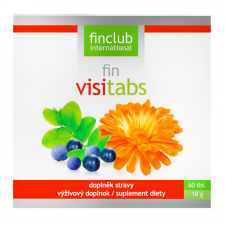 Finclub Visitabs körömvirág és fekete áfonya tabletta a szemek védelmére vitamin és táplálékkiegészítő