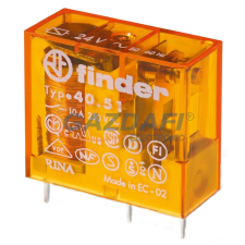 Finder 40.51.8.024.0000 Miniatűr printrelé, 1 váltóérintkező,10A villanyszerelés