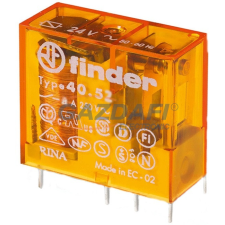 Finder 40.52.8.024.5000 Miniatűr printrelé, 2 váltóérintkező, 8A villanyszerelés