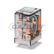 Finder 55.12.9.024 Miniatűr ipari relé, 2 váltóérintkező, 10A, DC, 24V villanyszerelés