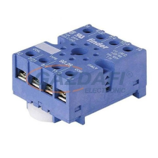 Finder 90.26 Szerelősínre pattintható csavaros csatlakozású foglalat központos rögzítéssel, kék, 8 pin villanyszerelés