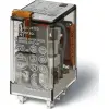 Finder-Hungary Kereskedelmi Kft. Finder miniatűr ipari relé, foglalatba dugaszolható, mech. állapotjelzés + tesztgomb, 2 váltóérintkező 10 A, : 220 V DC 55.32.9.220.0040