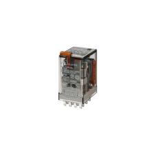 Finder Relé 12VAC 4morze 5A tesztgomb+állapot indikátor 55.34.8.012.0040 villanyszerelés