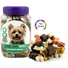 Fine Dog mini soft mix kostičky 280 g jutalomfalat kutyáknak