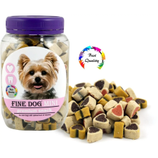 Fine Dog mini soft mix szív 280 g jutalomfalat kutyáknak
