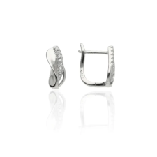 Fine Silver AG121350 - Ezüst francia záras női fülbevaló pár fülbevaló