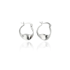 Fine Silver AG121639 - Ezüst karika fülbevaló pár