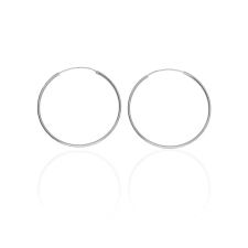 Fine Silver AG122845 - Ezüst karika fülbevaló pár Átmérő: Ø 50 mm fülbevaló