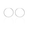 Fine Silver AG122846 - Ezüst karika fülbevaló pár Átmérő: Ø 47 mm