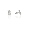 Fine Silver AG123511 - Ezüst beszúrós fülbevaló