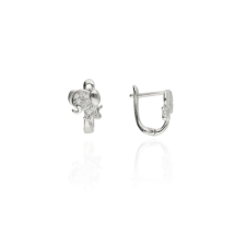 Fine Silver AG124017 - Ezüst francia záras női fülbevaló pár fülbevaló