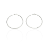 Fine Silver AG124652 - Ezüst karika fülbevaló pár