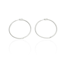 Fine Silver AG124652 - Ezüst karika fülbevaló pár fülbevaló