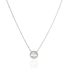 Fine Silver AG124655 - Ezüst nyaklánc medállal Hossz: 42 - 45 cm nyaklánc