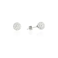 Fine Silver AG124832 - Ezüst beszúrós hattyú fülbevaló fülbevaló