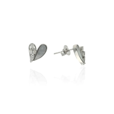 Fine Silver AG124864 - Ezüst beszúrós hattyú fülbevaló fülbevaló