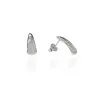 Fine Silver AG125118 - Ezüst beszúrós stekker záras fülbevaló