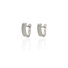 Fine Silver AG125191 - Ezüst francia záras női fülbevaló pár fülbevaló