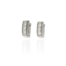 Fine Silver AG125196 - Ezüst francia záras női fülbevaló pár fülbevaló