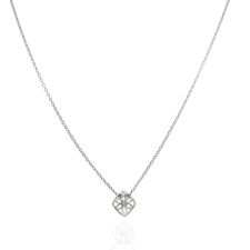 Fine Silver - Ezüst nyaklánc medállal Hossz: 42 - 45 cm nyaklánc