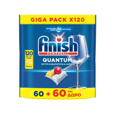 Finish mosogatótabletta Quantum 120db/csg (4csg/karton) citrom tisztító- és takarítószer, higiénia