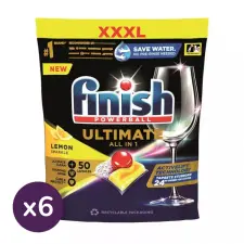 Finish Ultimate All in 1 mosogatógép-tabletta, citrom (6x50 db) tisztító- és takarítószer, higiénia