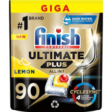 Finish Ultimate Plus All in 1 Lemon, 90 db tisztító- és takarítószer, higiénia