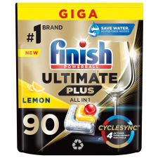 Finish Ultimate Plus All in 1 Lemon Mosogatógép kapszula 90db tisztító- és takarítószer, higiénia