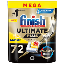 Finish Ultimate Plus All in 1 mosogatógép kapszula Lemon, 72 db tisztító- és takarítószer, higiénia