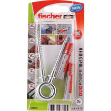 Fischer DŰBEL 10X50MM 2 DB CSAVARRAL &quot;DUOPOWER&quot; FISCHER barkácsolás, csiszolás, rögzítés